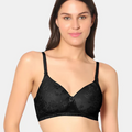 Padded Wirefree Nylon-Spandex Medium-Coverage Everyday Bra with Detachable Straps – Soda