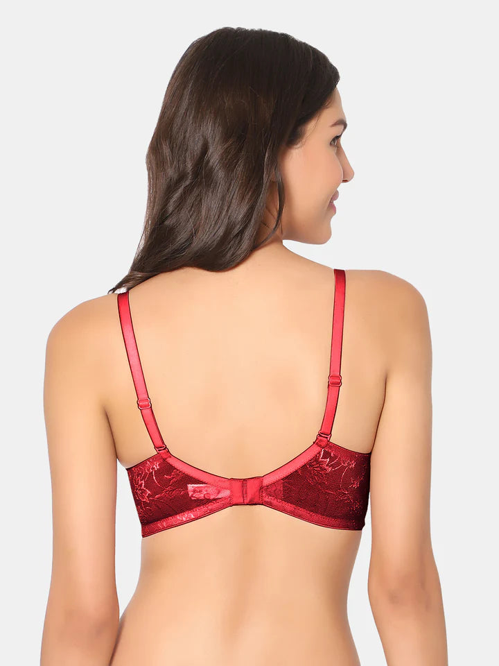 Padded Wirefree Nylon-Spandex Medium-Coverage Everyday Bra with Detachable Straps – Soda